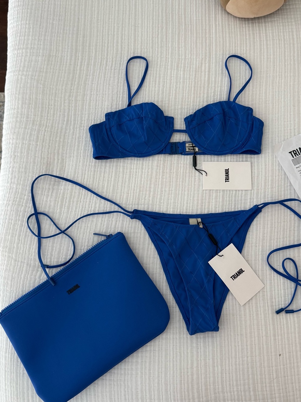 NWT Triangl Bikini Set with Matching Pouch